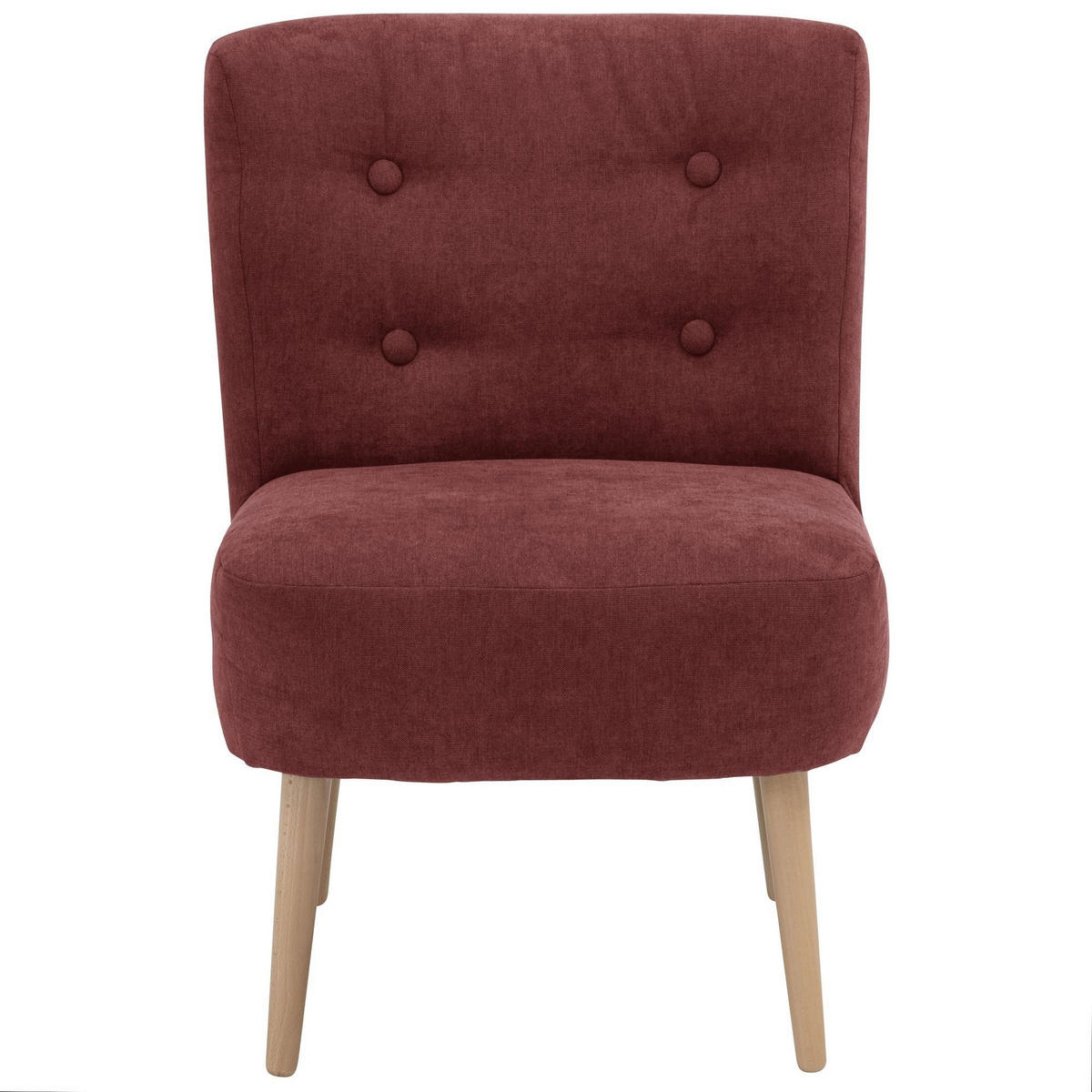 SESSEL Kamle Bezug Flachgewebe Buche natur / rot - Rot, Kunststoff (68/78/58cm) - 58aufmkessel