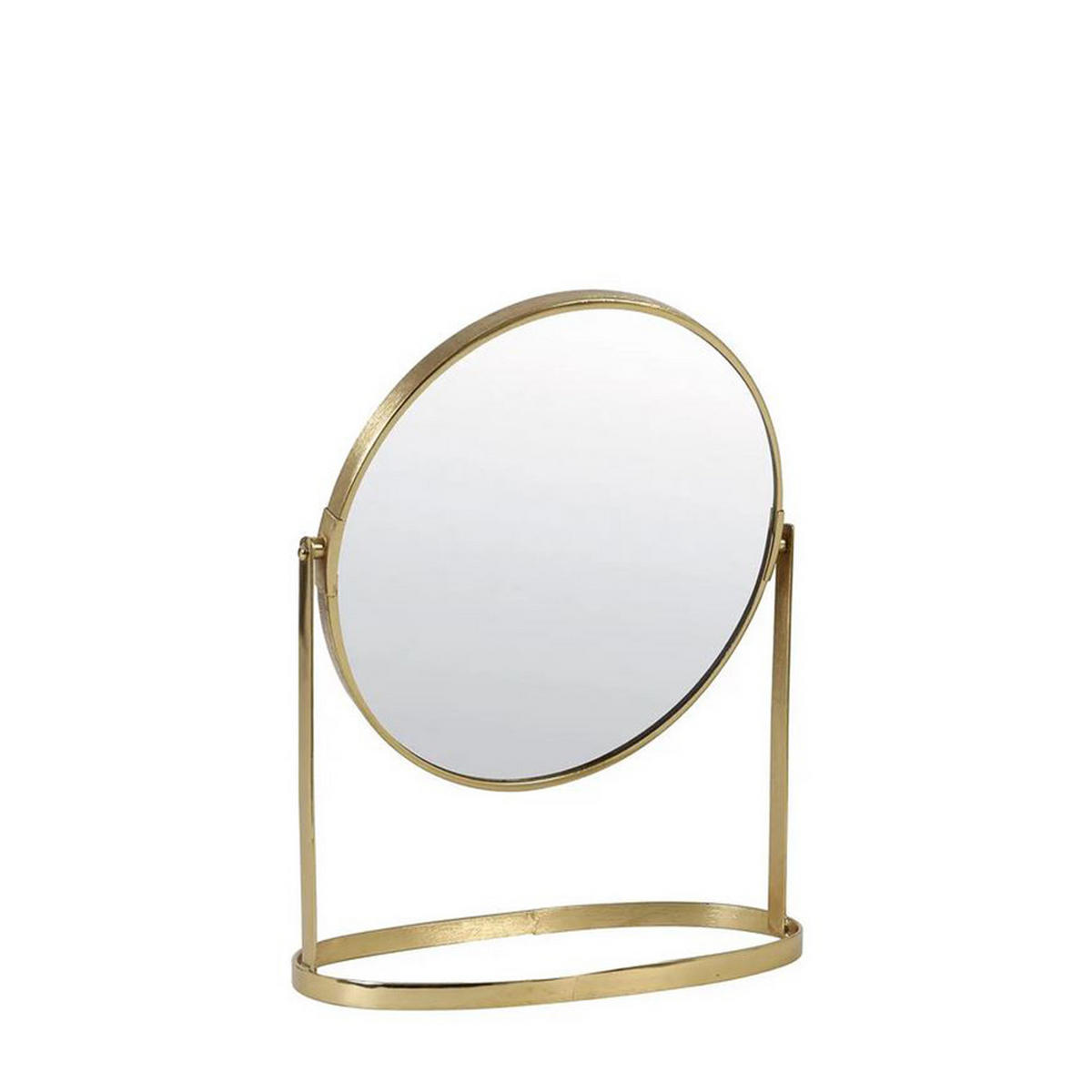 SCHMINKSPIEGEL Nibia, Gold, Metall - Goldfarben, Metall (24.5/31/13.5cm) - Light & Living