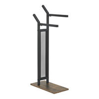 HANDTUCHSTÄNDER Telavi - Schwarz, Metall (40/88/20cm) - [en.casa]