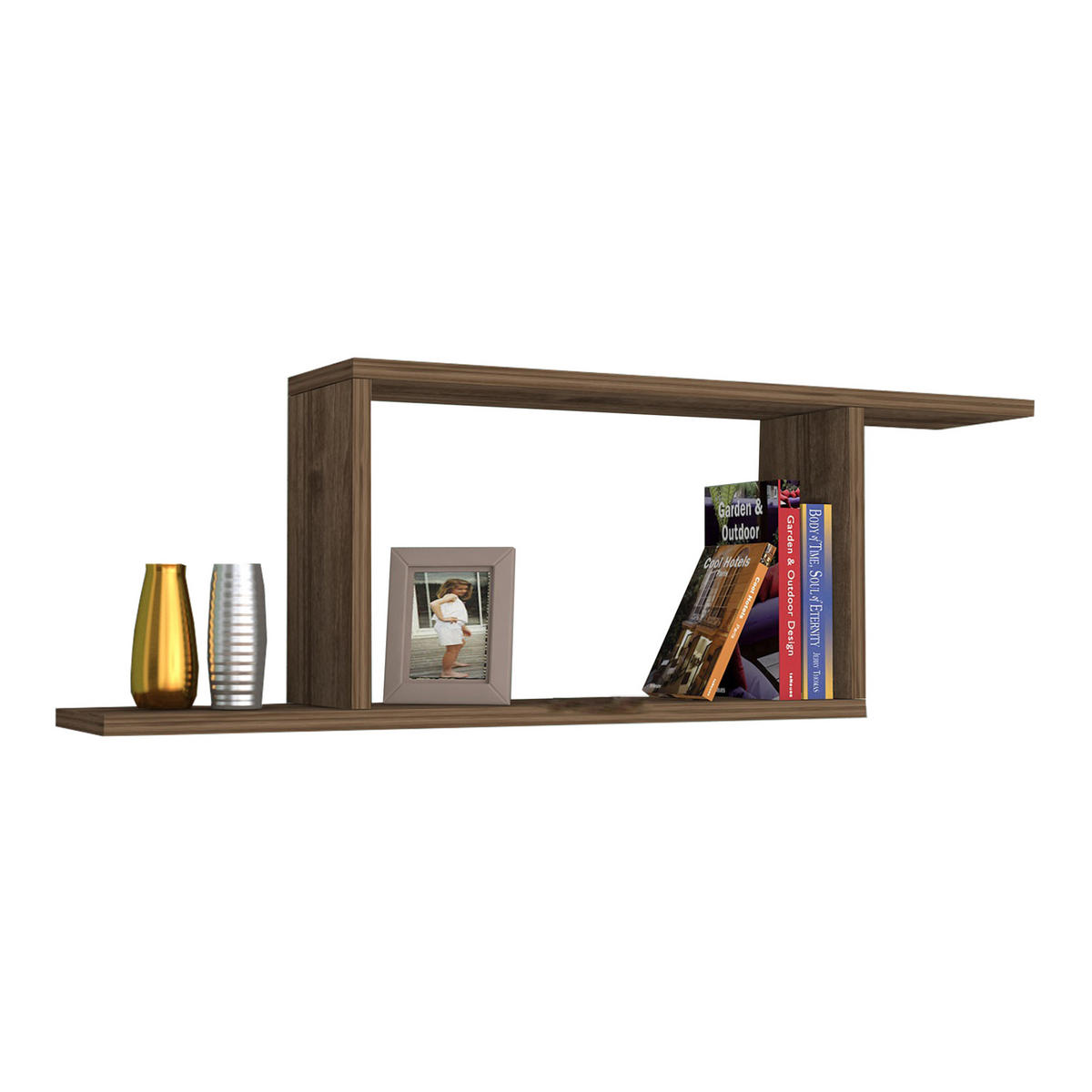 WANDREGAL Hagfors - Eichefarben, Holzwerkstoff (70/30/15cm) - [en.casa]