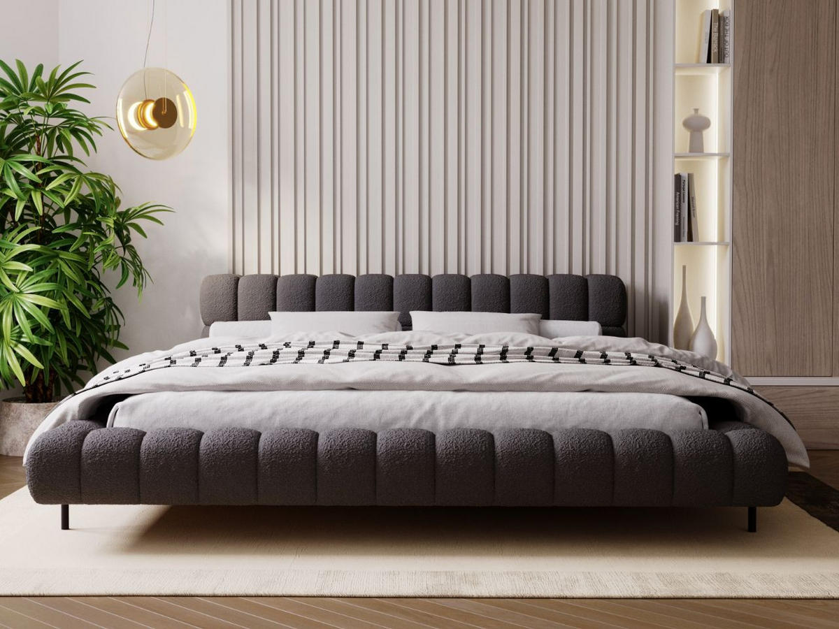 POLSTERBETT Imagine 180x200 Schwarz - Schwarz, Textil (180/200cm) - Graingold