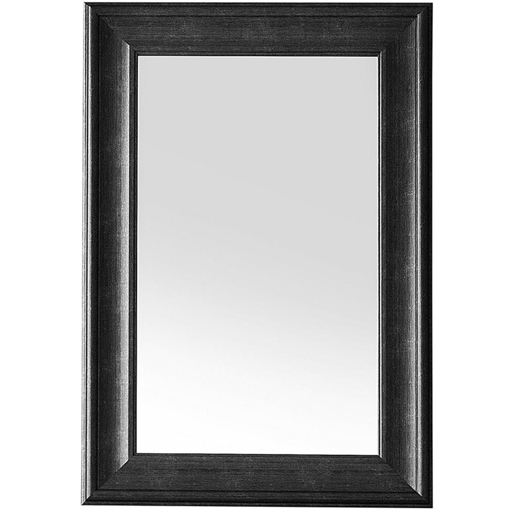 Beliani NÁSTĚNNÉ ZRCADLO černé obdélníkové 60/90 cm Lunel