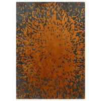 TEPPICH modern Flachgewebe STAIN Orange 120 x 170 cm - Orange, Textil (120/170cm) - Novatrend