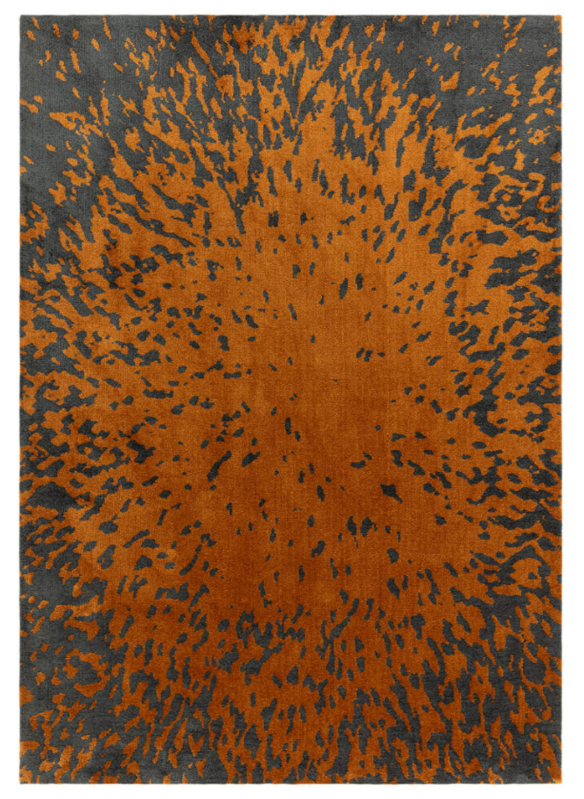 TEPPICH modern Flachgewebe STAIN Orange 120 x 170 cm - Orange, Textil (120/170cm) - Novatrend