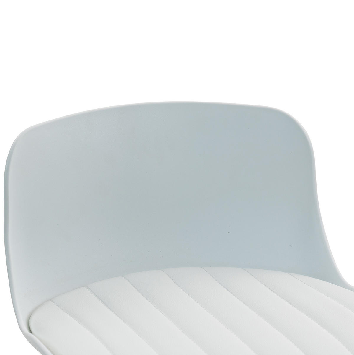 BARHOCKER höhenverstellbar drehbar Metall Weiß - Weiß, Metall (44/80/43cm) - Meubliv