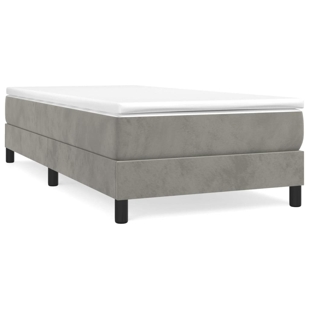 POLSTERBETT Quiring 100/203 cm - Hellgrau, Holzwerkstoff (100/200cm) - Nettlife