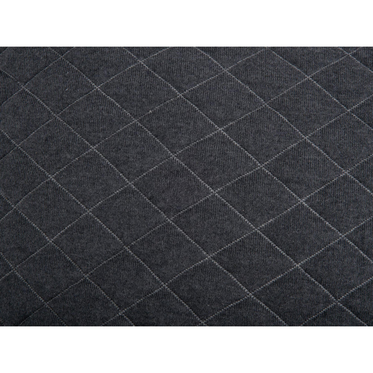 KISSEN Diamonds Quilted Grau 45/45/15 cm - Grau, Textil (45/45cm) - Present Time