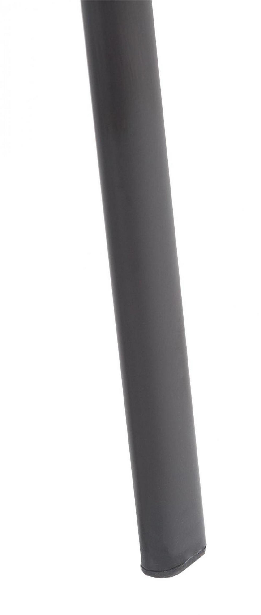 BESUCHERSTUHL Lederlook schwarz - Schwarz, Textil/Metall (53/79/55cm) - CLP