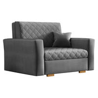 SCHLAFSOFA Viva Caro I - Greige/Braun, Holz/Textil (115/85/98cm) - MIRJAN24