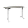 SCHREIBTISCH höhenverstellbar elektrisch Edithe 180x90 weiß/beton - Hellgrau, Holz (180/90/74cm) - 58aufmkessel