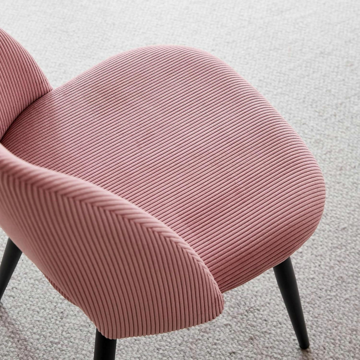 ESSZIMMERSTUHL 8er-Set Cord Rosa - Rosa, Textil (43/80/45cm)