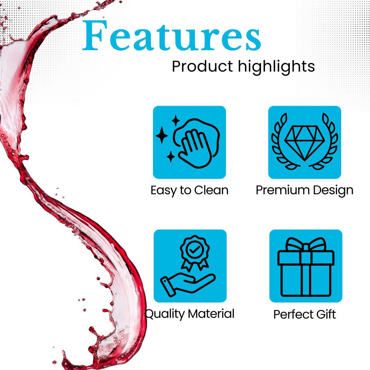 GLAS KARAFFE mit 1.8 Liter für Rotwein - Transparent, Glas (0.75L) - Intirilife