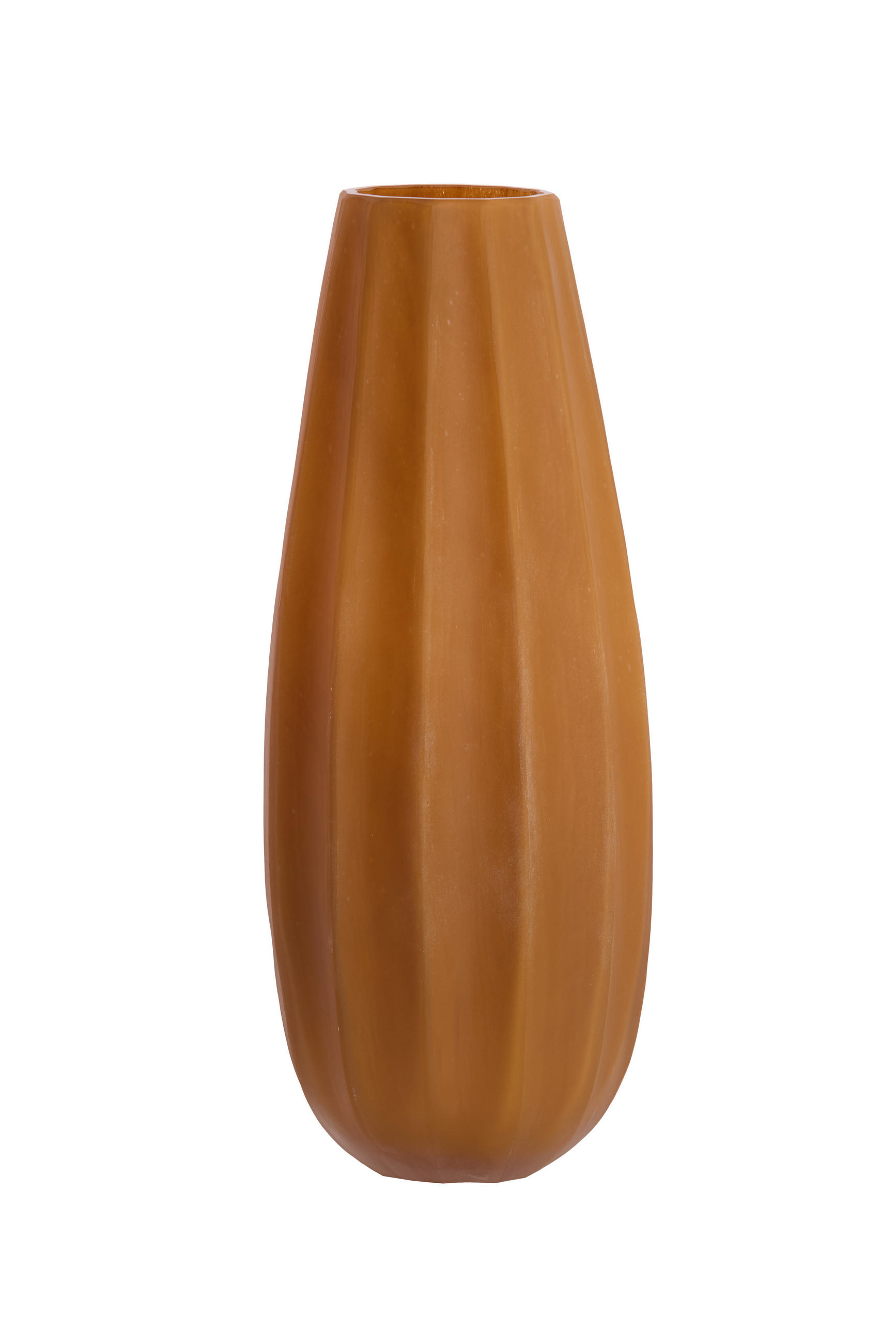 VAZE Bradley Braun 17.5/17.5/44.5 cm - Braun, Glas (44.5cm) - Light & Living