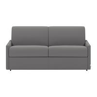 SCHLAFSOFA - 4 Personen - stoff - hellgrau Calife - Hellgrau, Textil (190/99/223cm) - Vente-Unique