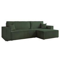 ECKSOFA Adara Max Mit Schlaffunktion - Grün, Holzwerkstoff/Textil (145/276cm) - Fun Möbel