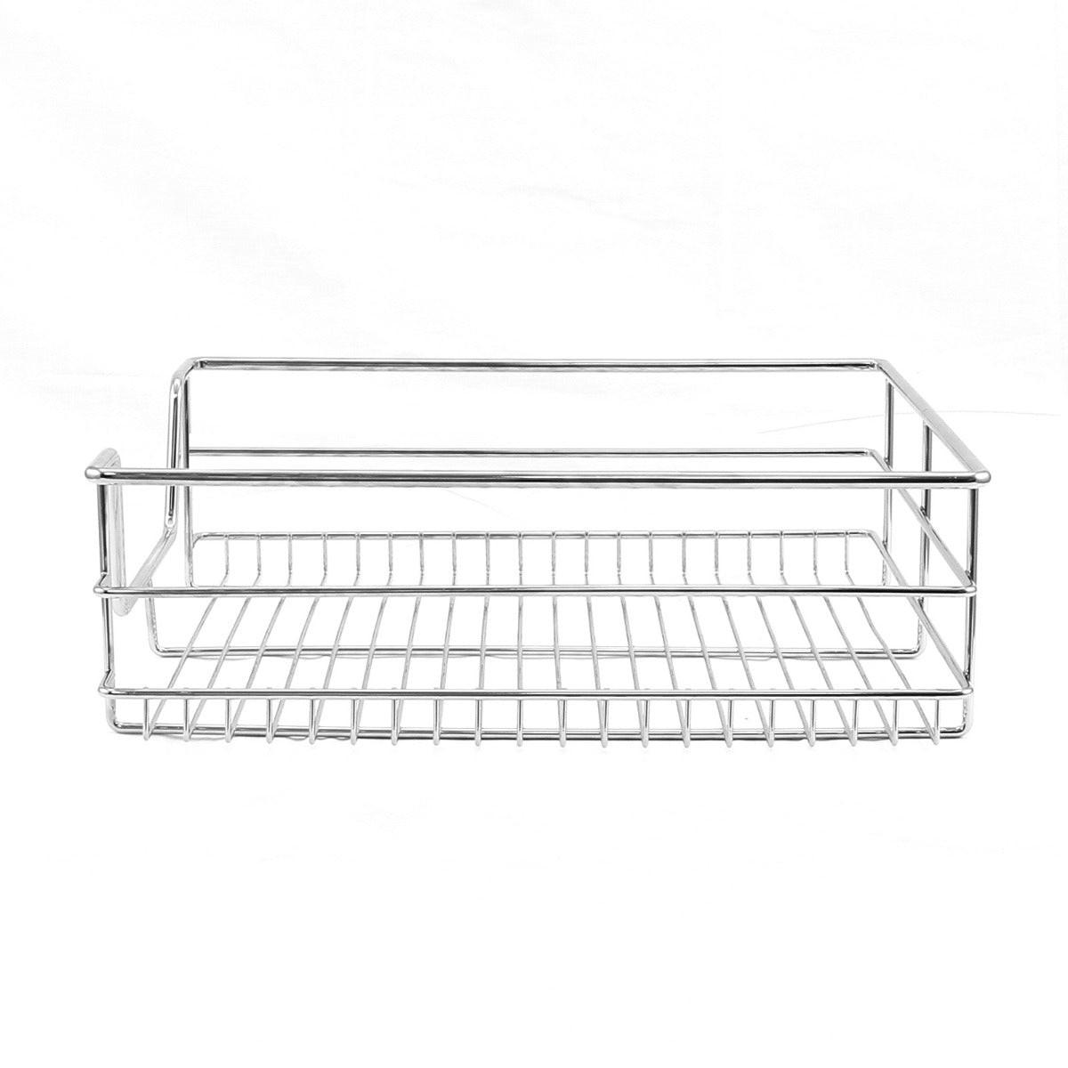 KÜCHENSCHUBLADE 5 x KuKoo Ausziehbare - Für 60cm breite Schränke - Alufarben, Metall (49.7/14/43cm) - Kukoo