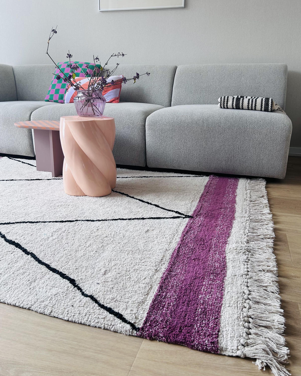 KURZFLOR-TEPPICH Afsar 200/140 cm - Beige, Textil (140/200cm) - Beliani