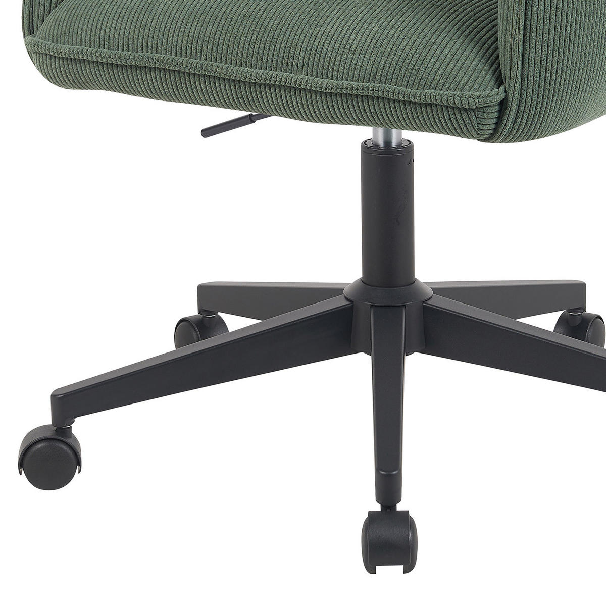 BÜROSTUHL Mika-Malu - Schwarz/Grün, Textil/Metall (60/85/63cm) - DUBI Möbel