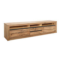 TV-BOARD Wild-/Zerreiche 220x50x55 natur geölt MONTREUX #040 - Naturfarben, Holz (220/55/50cm) - Massivmoebel24