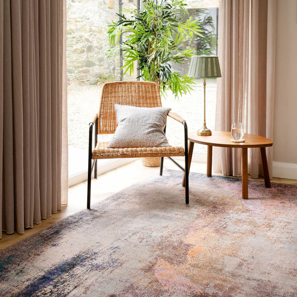 FLACHWEBETEPPICH Carrie Multi - Beige, Textil (200/290cm) - Kukoon Rugs