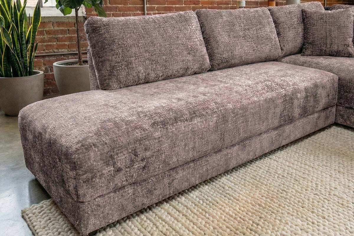 SCHLAFSOFA SADIRA Taupe Flachgewebe - Taupe/Schwarz, Kunststoff/Textil (288/209cm) - KAWOLA