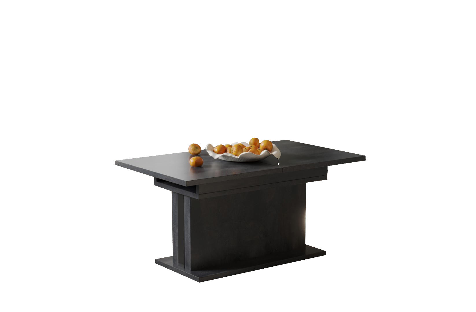 COUCHTISCH Solaris höhenverstellbar ausziehbar - Graphitfarben, Holzwerkstoff (110/65/58cm) - Endo-Moebel
