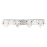 LED DECKENLEUCHTE Carat Silber Chrom - Silberfarben, Glas (7.8/75.5/17cm) - Globo Lighting