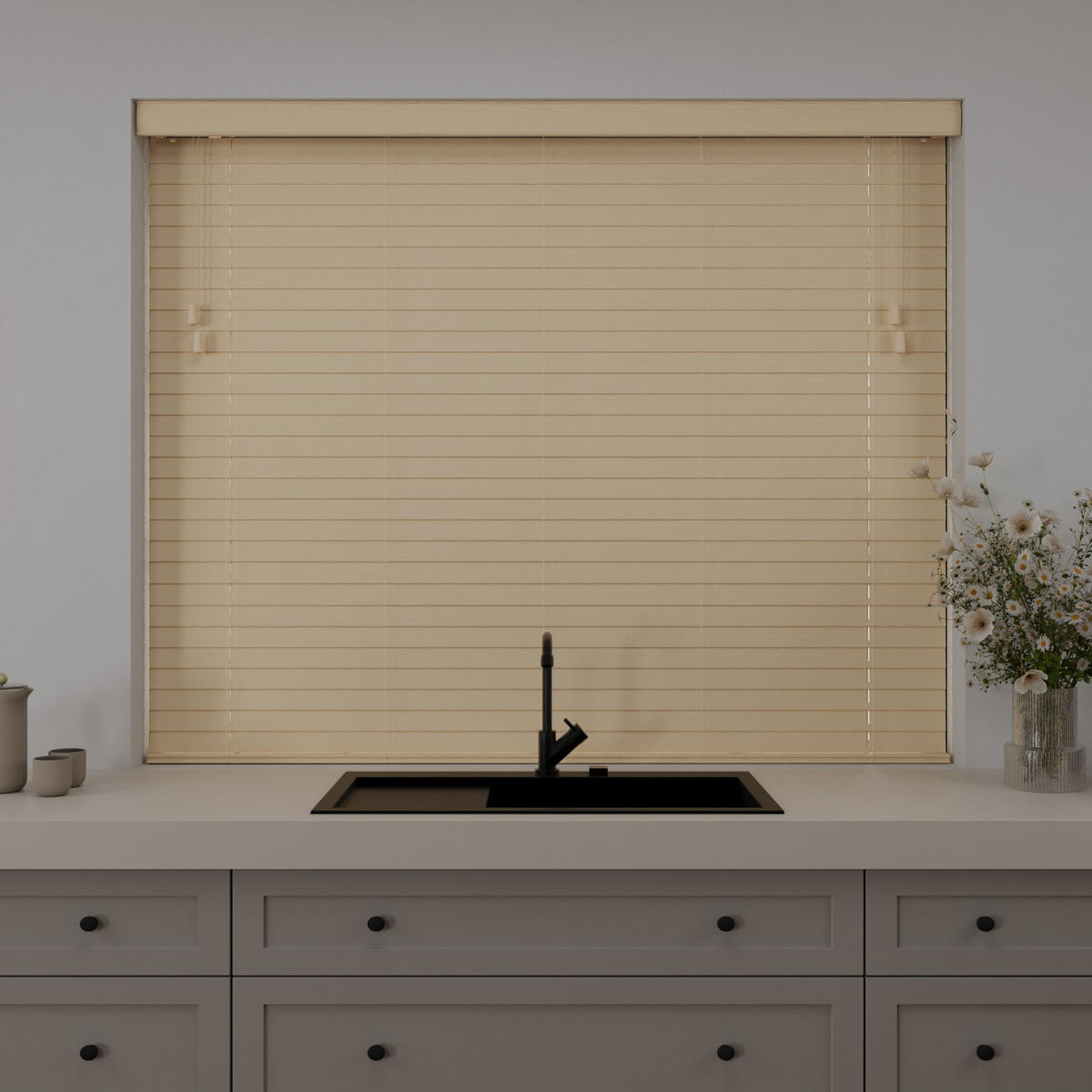 HOLZJALOUSIEN Cocoon Naturel - Naturfarben, Holz (240/240cm) - Cocoon Home Concepts