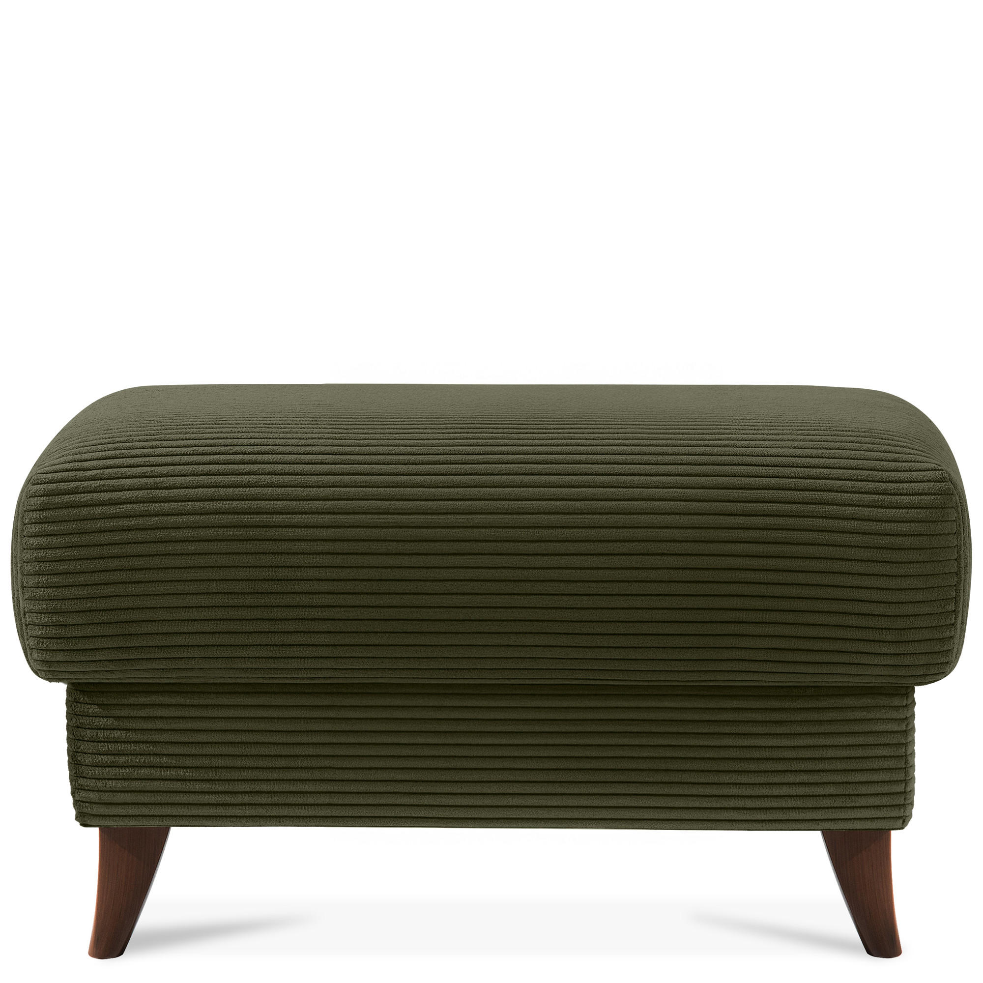 HOCKER GUSTAVO II, Olivgrün - Braun/Olivgrün, Holz/Holzwerkstoff (92/49/92cm) - KONSIMO®