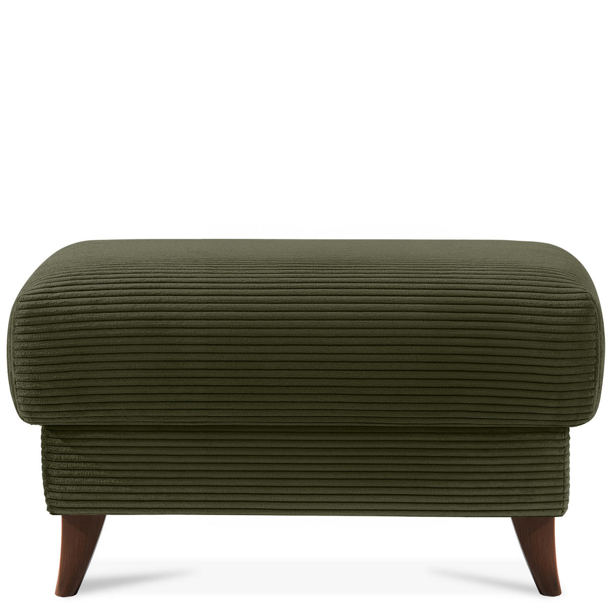 HOCKER GUSTAVO II, Olivgrün - Braun/Olivgrün, Holz/Holzwerkstoff (92/49/92cm) - KONSIMO®