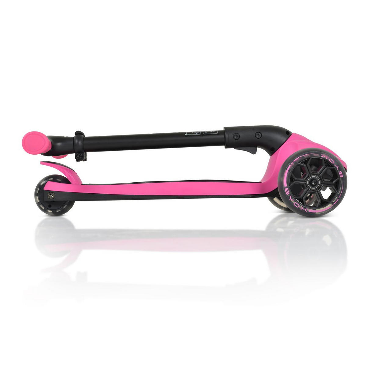 KINDERROLLER Bolt rosa höhenverstellbar, klappbar, PU-Räder, ABEC-9 - Rosa, Metall (59/28/81cm)