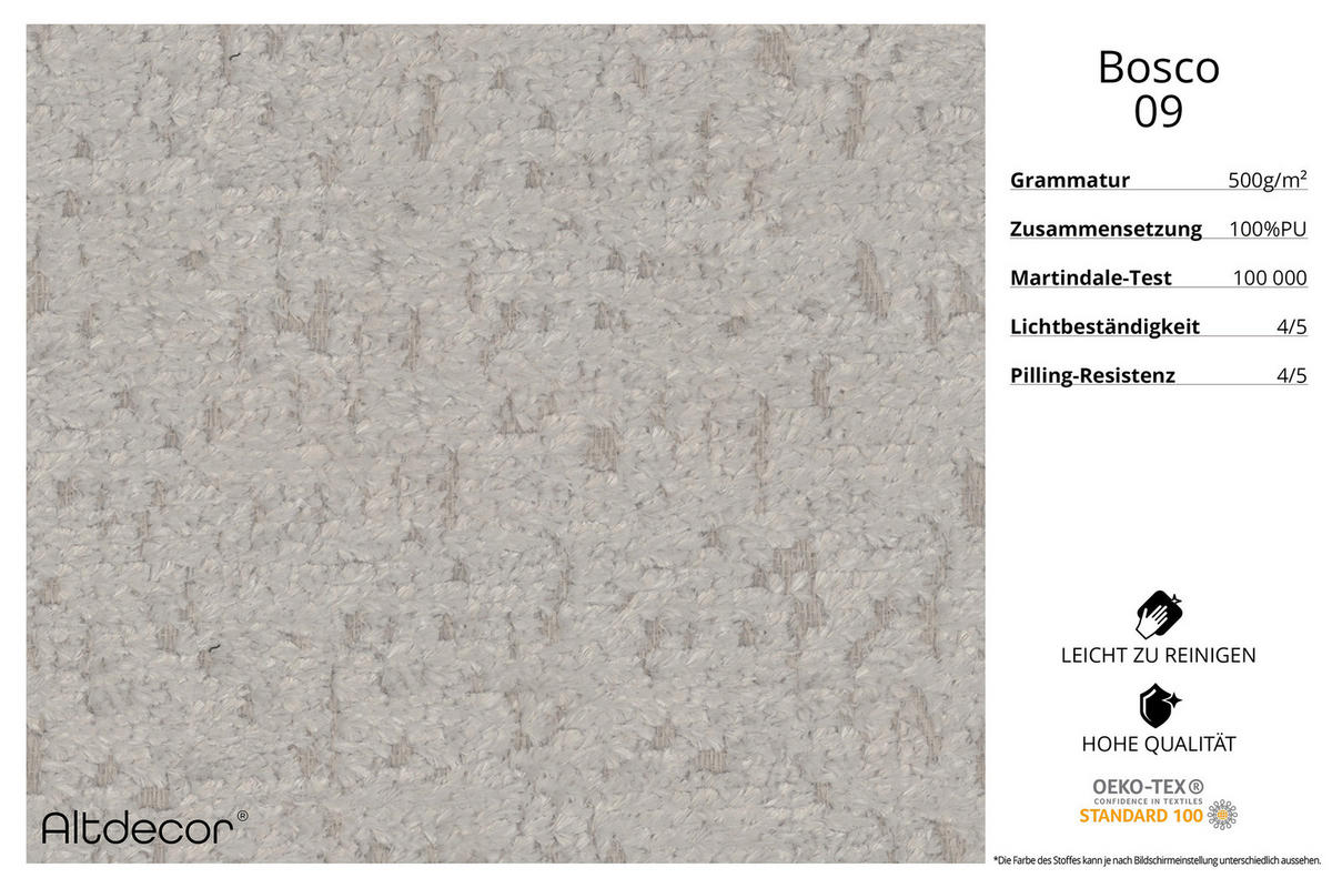 ECKSOFA mit Schlaffunktion Ottomane Links COMA L 271x203x79 Hellgrau Tissu - Hellgrau, Holzwerkstoff/Textil (271/203cm) - ALTDECOR