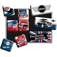 MAGNETSET 9-teilig Mini Union Jack - Multicolor, Metall (9/7/2cm) - Nostalgic-Art