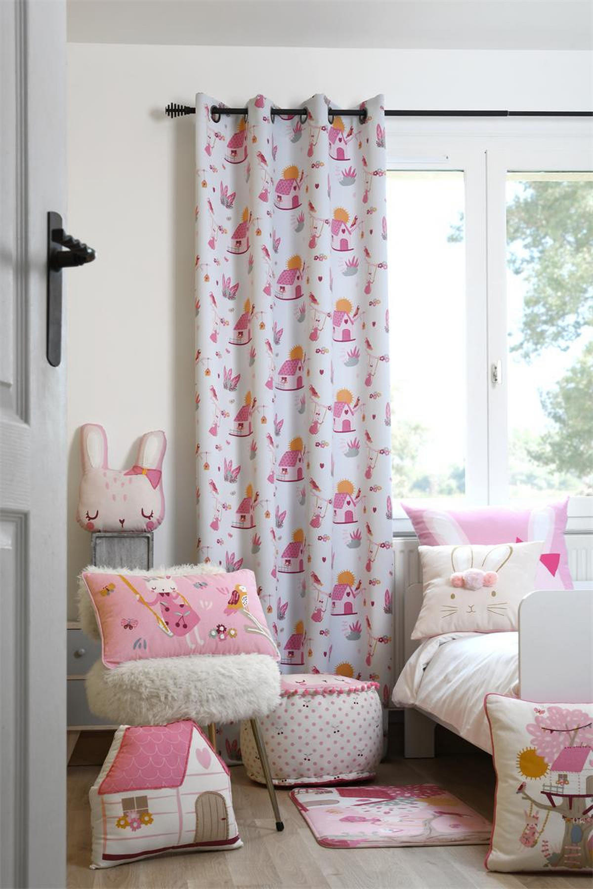 KINDERMATTE Matty 75/45/1 cm - Rosa, Textil (45/75cm) - STOF