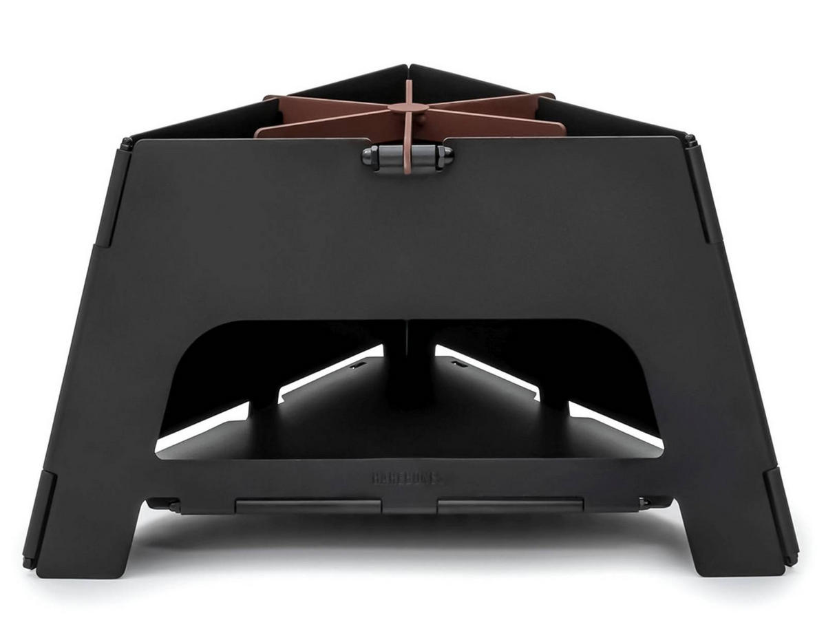 CAMPINGKOCHER Flatbrook Folding Stove faltbar mit Tasche - Schwarz, Metall (38/2.5/29.5cm) - BAREBONES