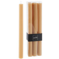 DUFTKERZE AURA - Gelb - 9 Std. - 6er set - Gelb, Paraffin (4.5/24/7cm) - J-Line