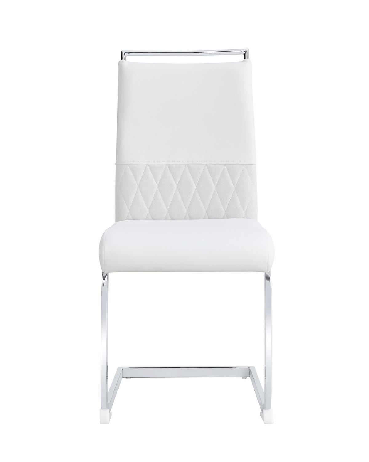 ESSZIMMERSTUHL 2er-Set mit Kunstleder- und Leinenpolsterung, ergonomischer Küchen- und Bürostuhl, weiß - Weiß, Kunststoff (48/95/42cm) - Luhomfu