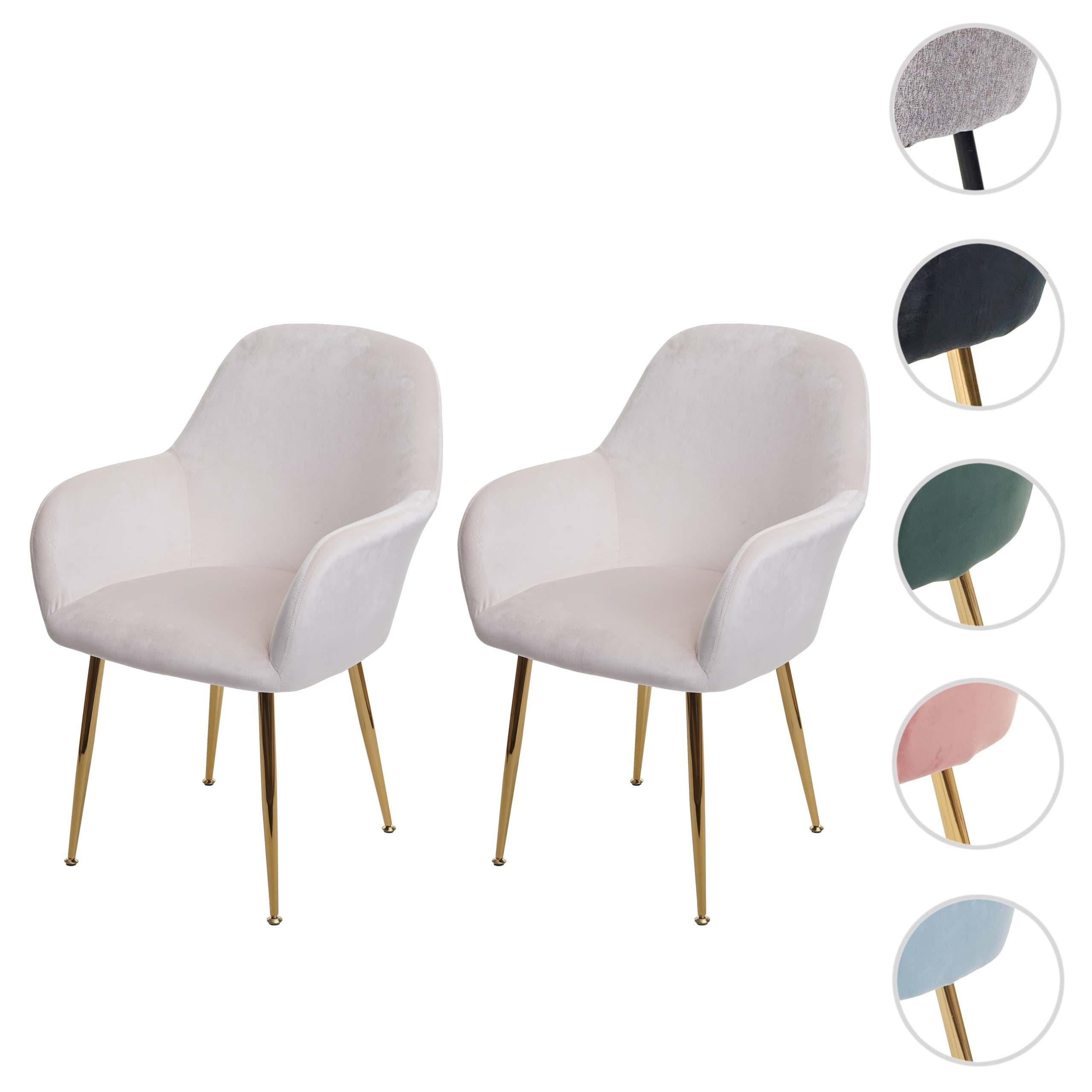 ESSZIMMERSTUHL Cremeweiß 2er-Set - Weiß, Textil (57/83/57cm) - MCW