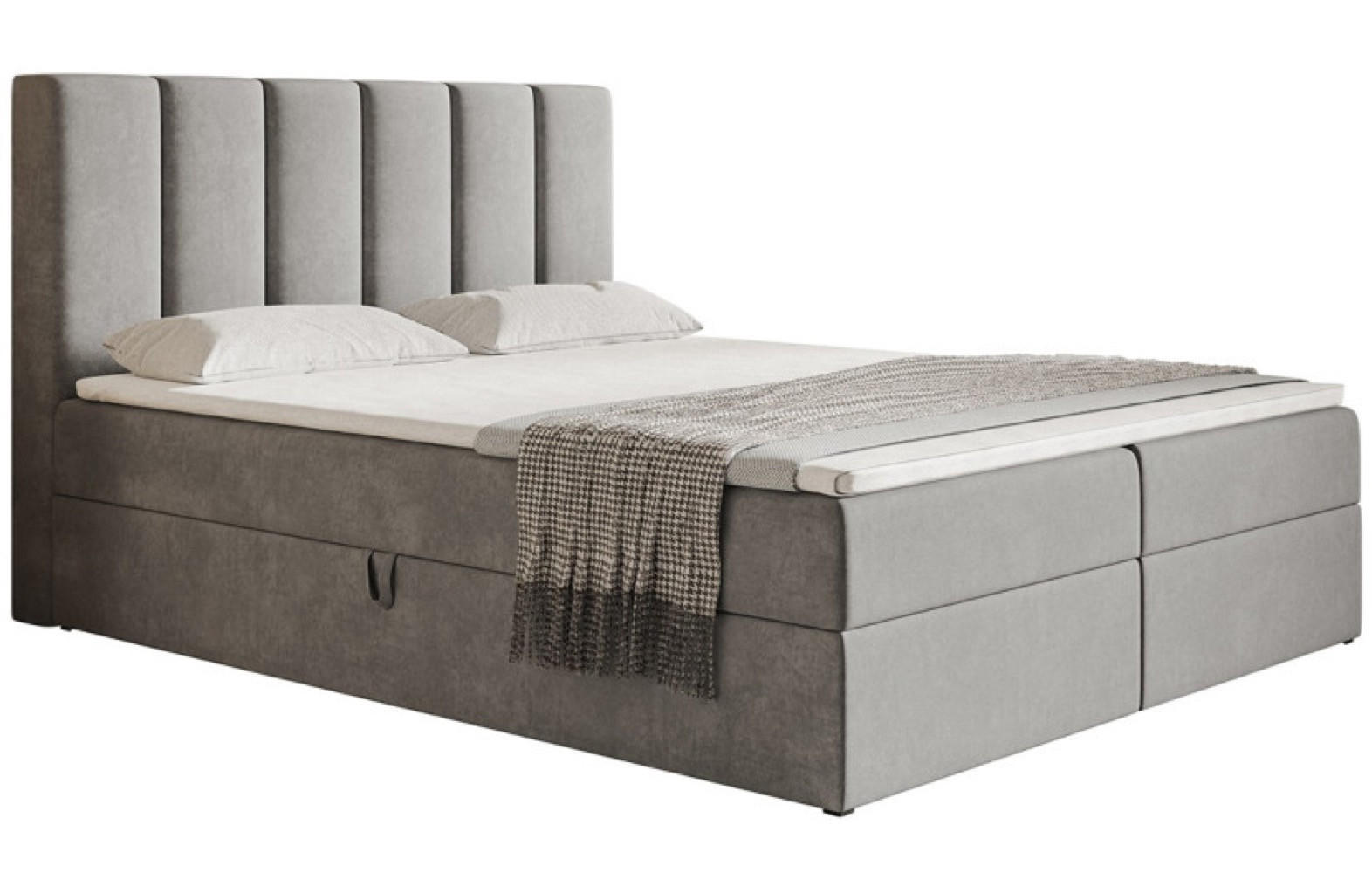 Sepro Meble Bett Schwarz, Grau 120x200 cm