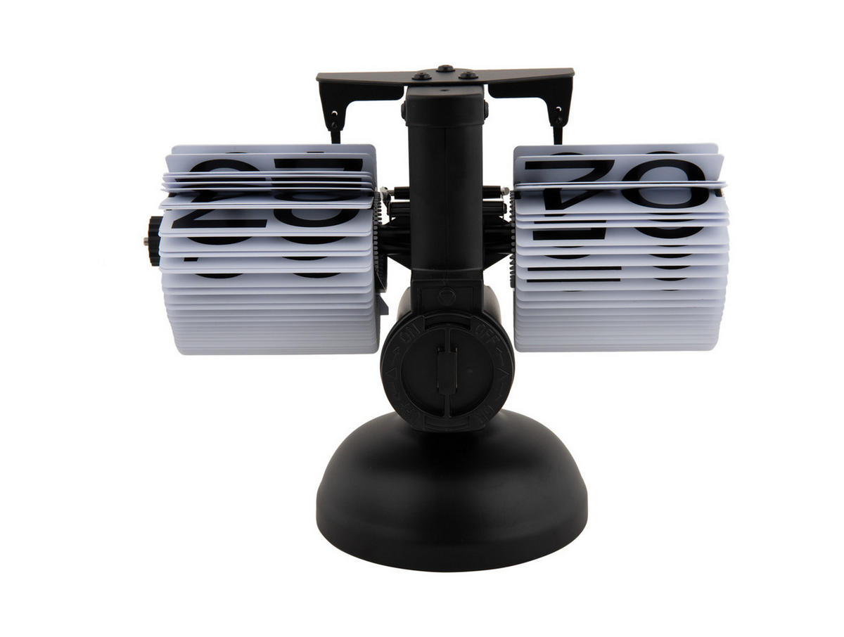 TISCHUHR Flip 21/16.5 cm - Weiß, Metall (21/16.5/21cm) - Karlsson