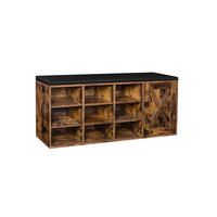 SCHUHREGAL - Braun, Holzwerkstoff (30/48/110cm) - Hansiro