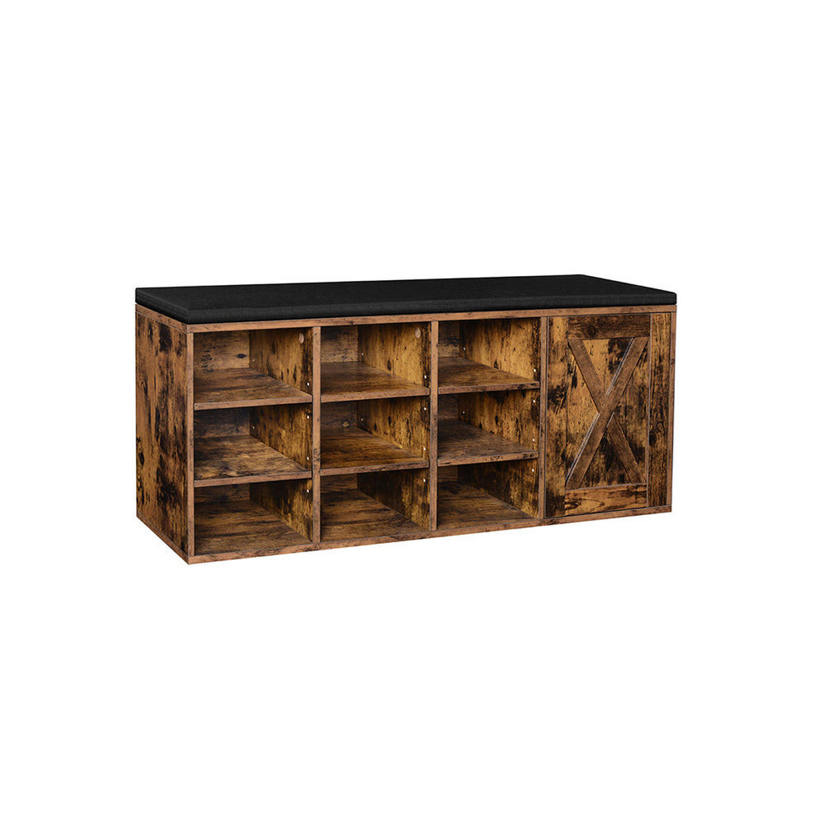 SCHUHREGAL - Braun, Holzwerkstoff (30/48/110cm) - Hansiro