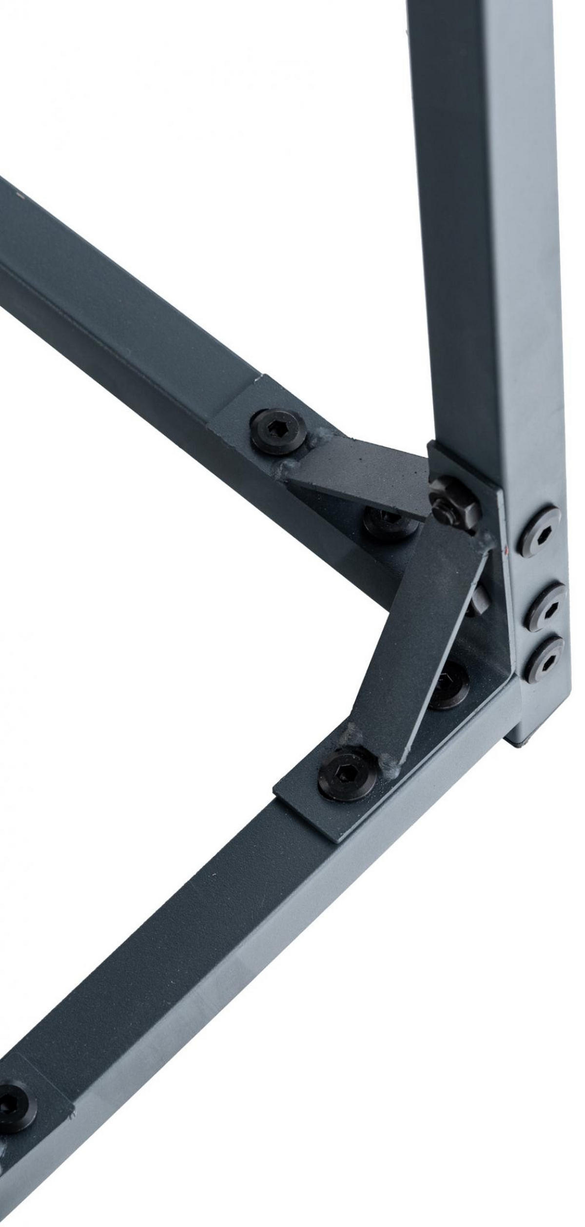 KAMINHOLZREGAL 130/70/185 cm Metall anthrazit - Anthrazit/Schwarz, Metall (130/185/70cm) - CLP