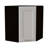 ECKHÄNGESCHRANK Salo W10/60 Weiß Matt / Schwarz 60 / 60 / 72cm - Schwarz/Weiß, Holz/Holzwerkstoff (60/72/60cm) - Feldmann-Wohnen