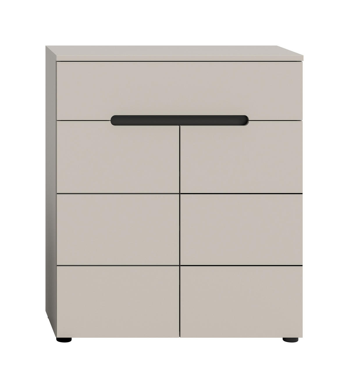 SCHUHKOMMODE Nova (B/H/T: 80x94x37 cm) in Kaschmir - Beige, Holzwerkstoff (80/94/37cm) - Homes & Jones