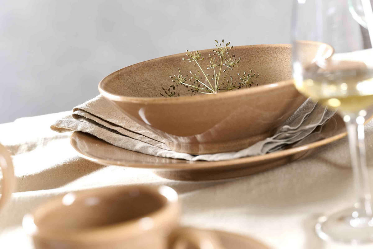 ESPRESSOTASSEN MIT UNTERTASSEN Sahara Hellbraun 100 ml 6er Set - Hellbraun, Keramik (11.5/7/11.5cm) - Ritzenhoff Breker