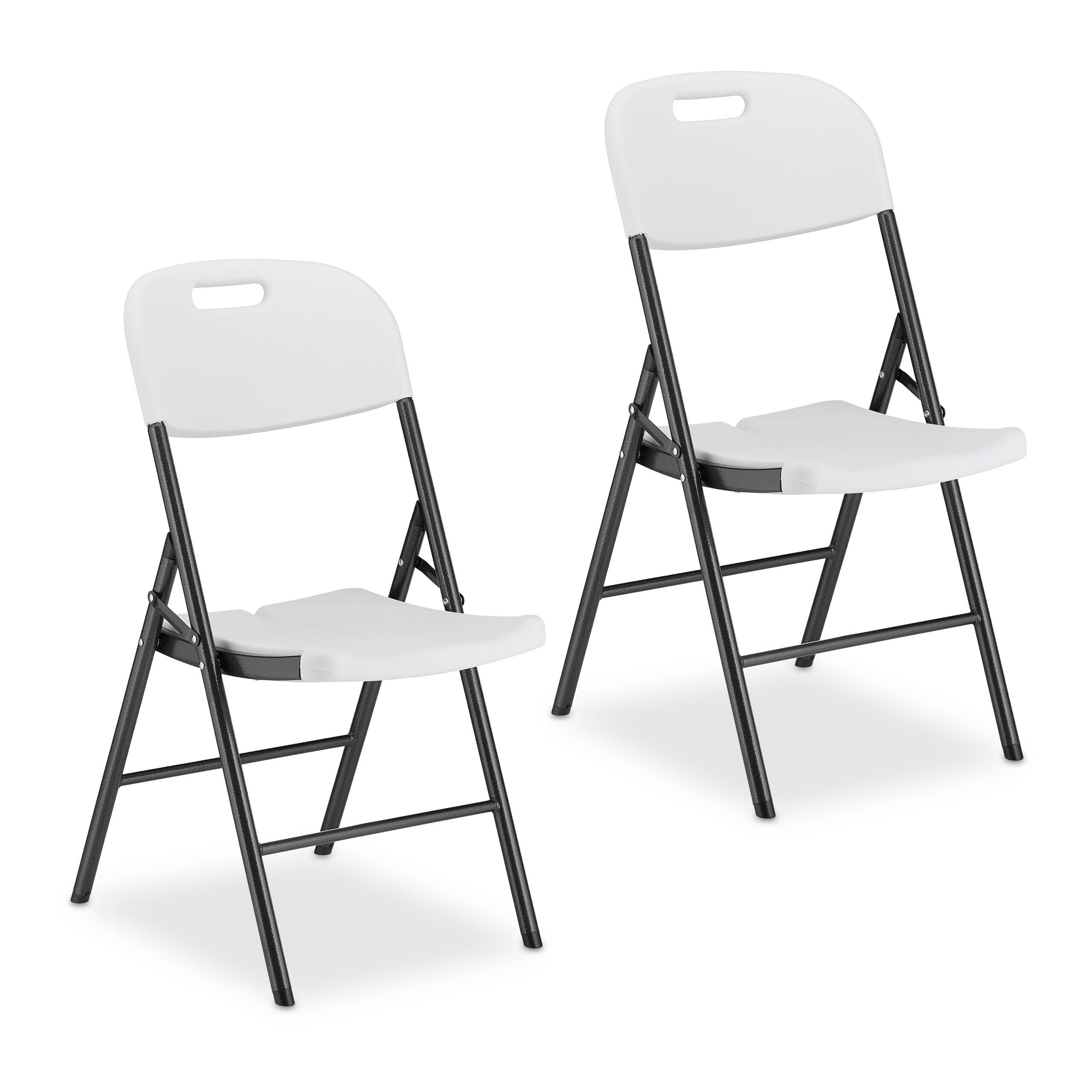 2XKLAPPSTUHL - Multicolor, Kunststoff/Metall (45/87/52.5cm) - Relaxdays