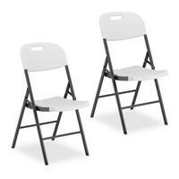 2XKLAPPSTUHL - Multicolor, Kunststoff/Metall (45/87/52.5cm) - Relaxdays