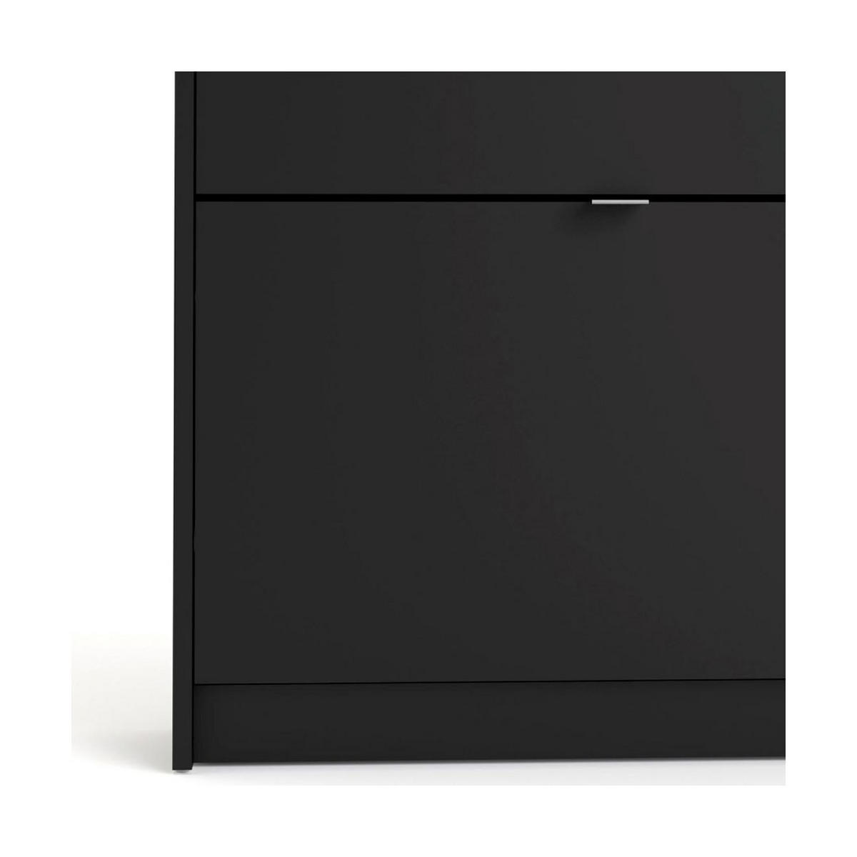 SCHUHKIPPER schwarz - Schwarz, Holzwerkstoff (70/85/17cm) - ebuy24
