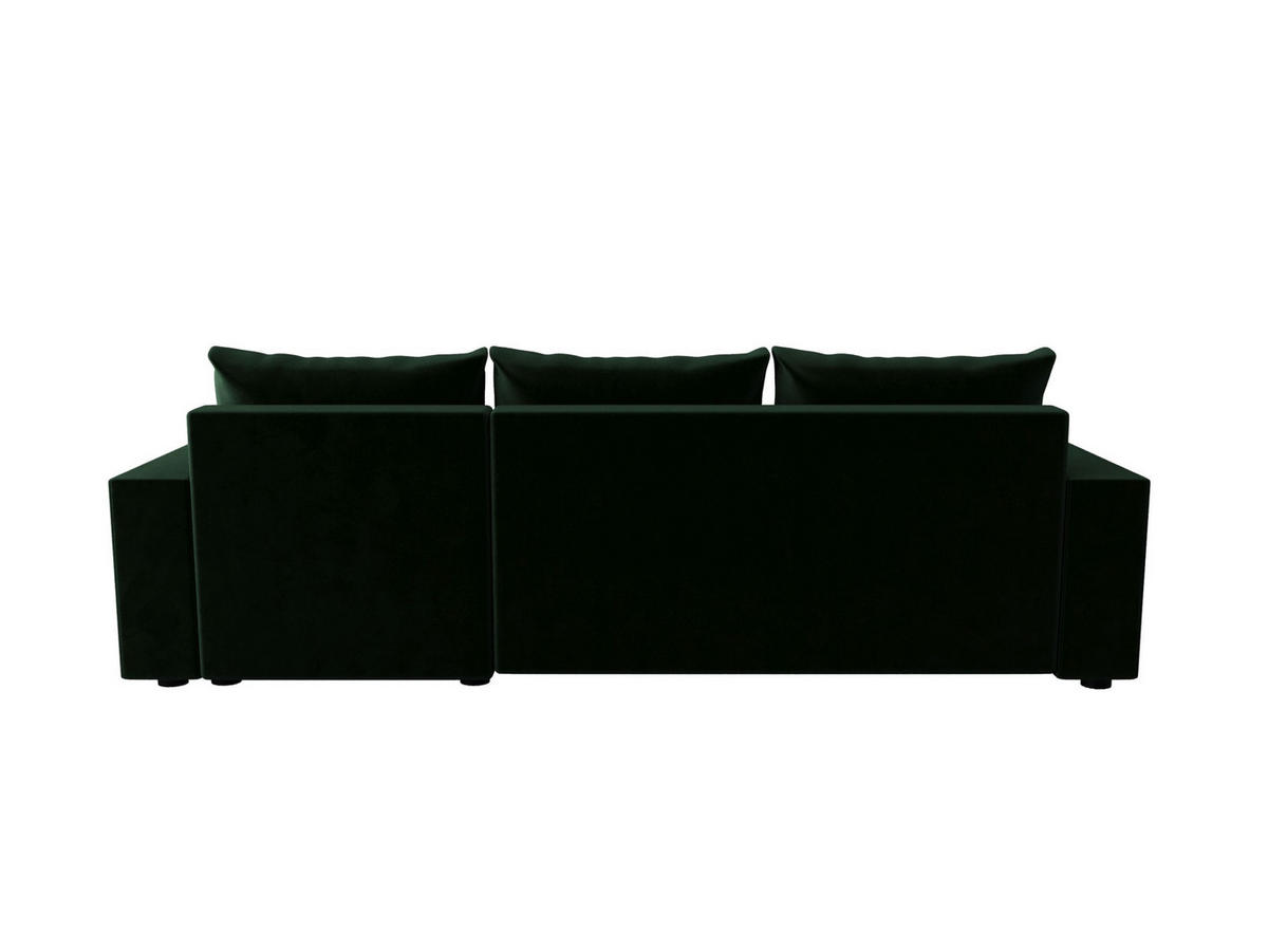 ECKSOFA HEWLET L BIS Itaka 10 Rechts mit Schlaffunktion - Dunkelgrün, Textil (240/140cm) - Bedante